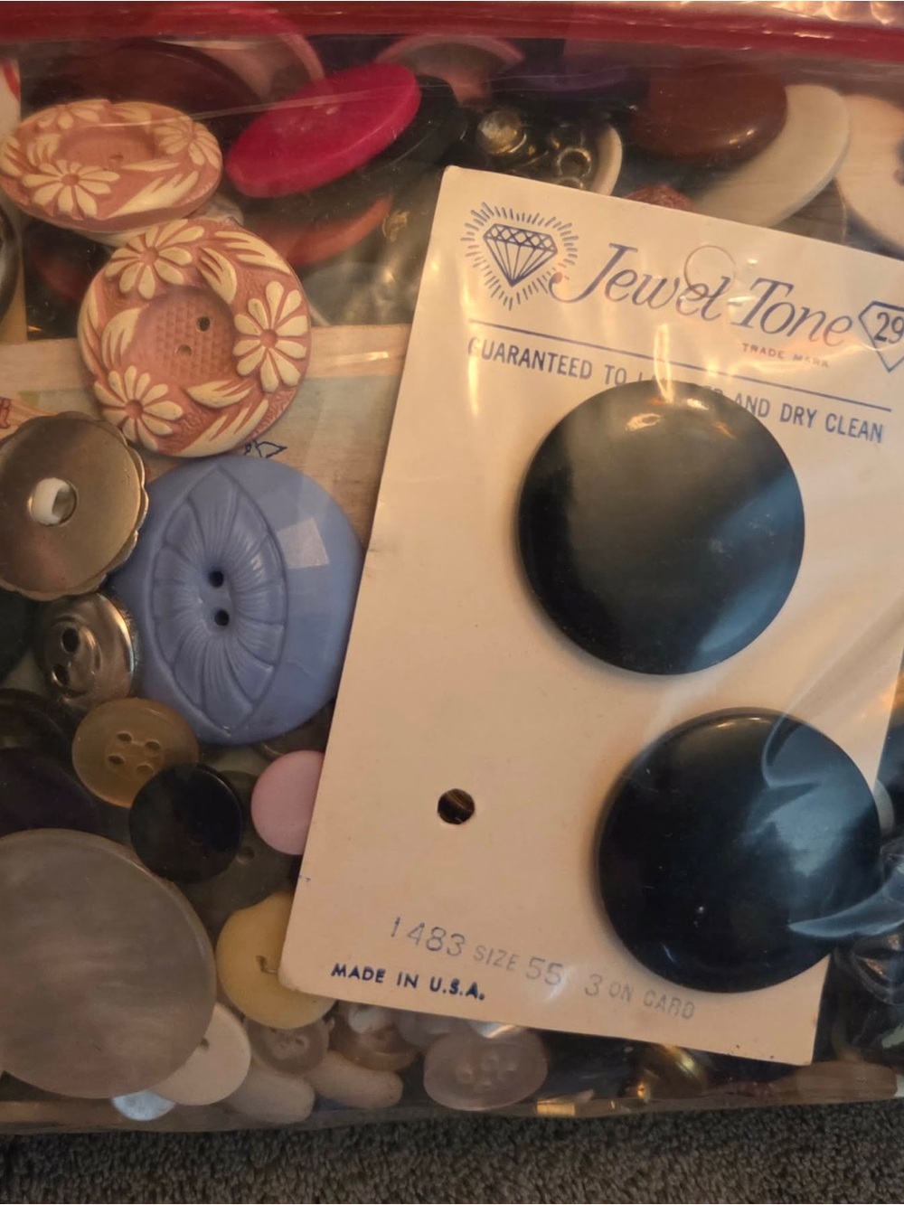 Mixed Lot Of Vintage Buttons